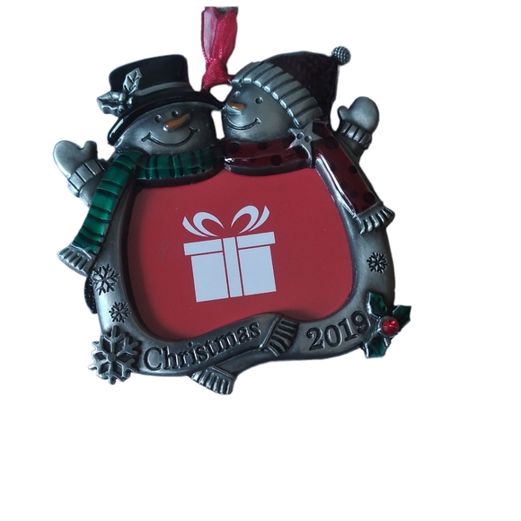 Three Sets Studio Decor Ornament Frame, 2019 Christmas Tree Ornament Photo Flame - Picture 3 of 5